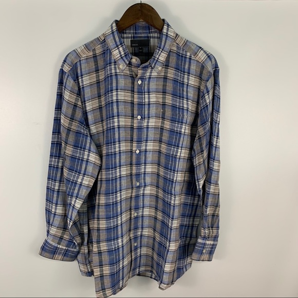 Vince Other - Vince Plaid Linen Button Down Shirt